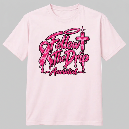 "Dripped in Camo" Breast Cancer Awareness Tee