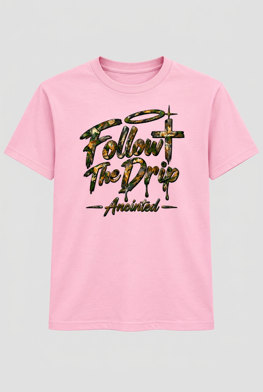 Pink shirt with light grey background